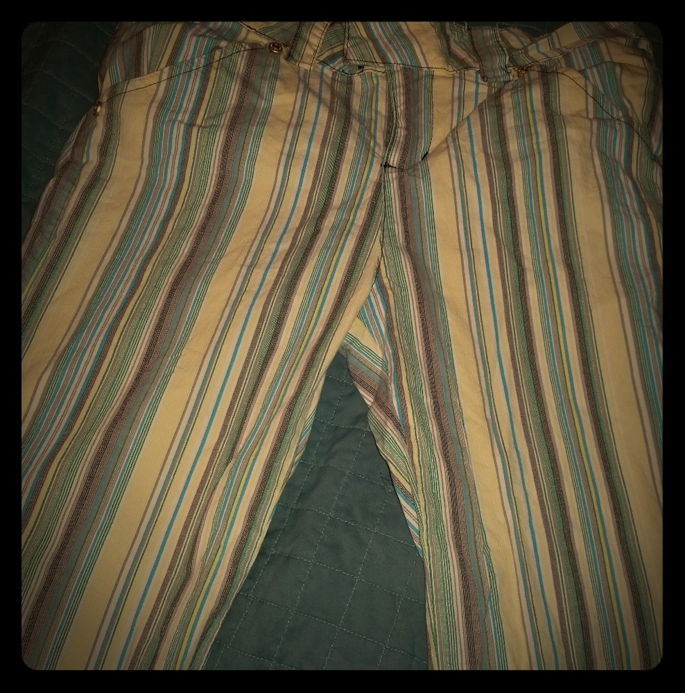 Candie's striped Bermudas